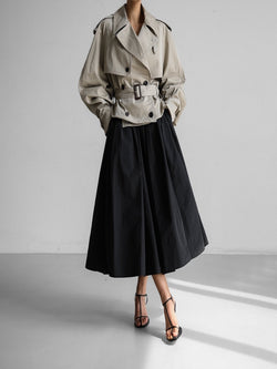 OVERSIZED CROPPED TRENCH COAT