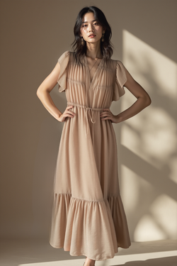 DUSK VEIL FLUTTER DRESS