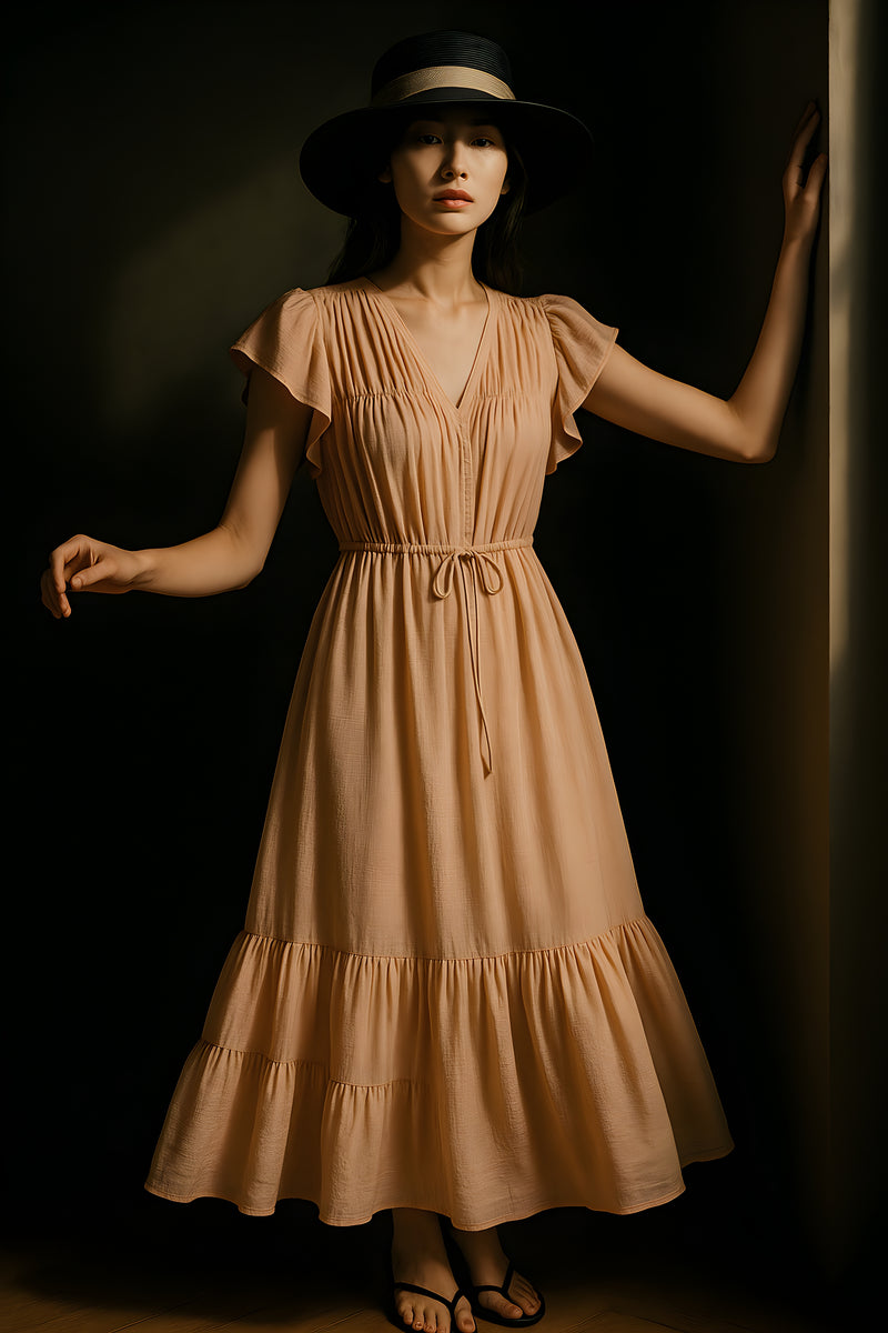 DUSK VEIL FLUTTER DRESS