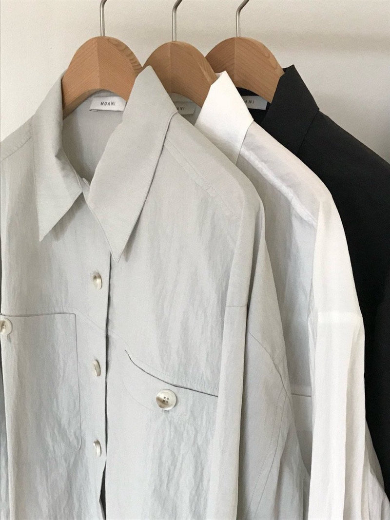 2 POCKET CROPPED SHIRT JACKET