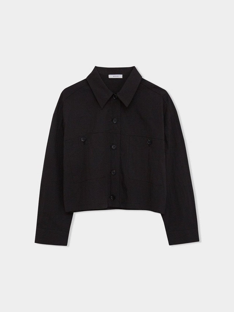 2 POCKET CROPPED SHIRT JACKET