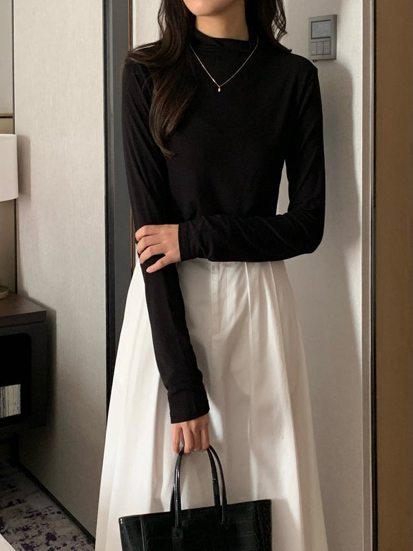 ALLURE HALF TURTLENECK TOP