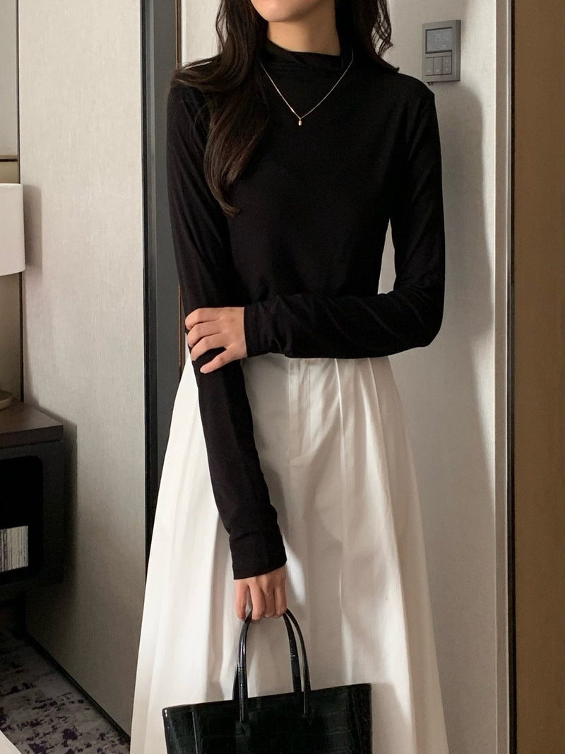 ALLURE HALF TURTLENECK TOP