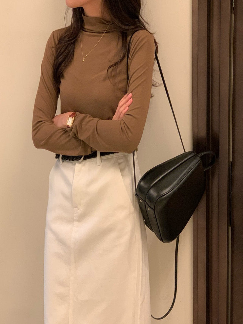 ALLURE HALF TURTLENECK TOP