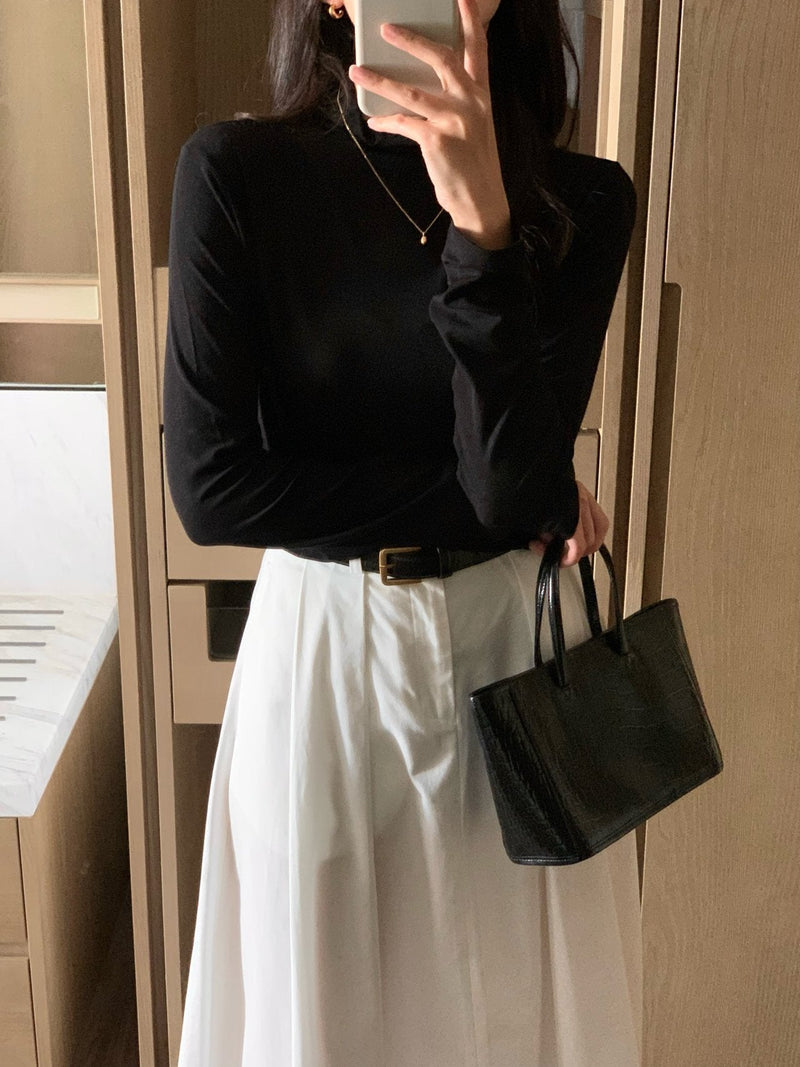 ALLURE HALF TURTLENECK TOP