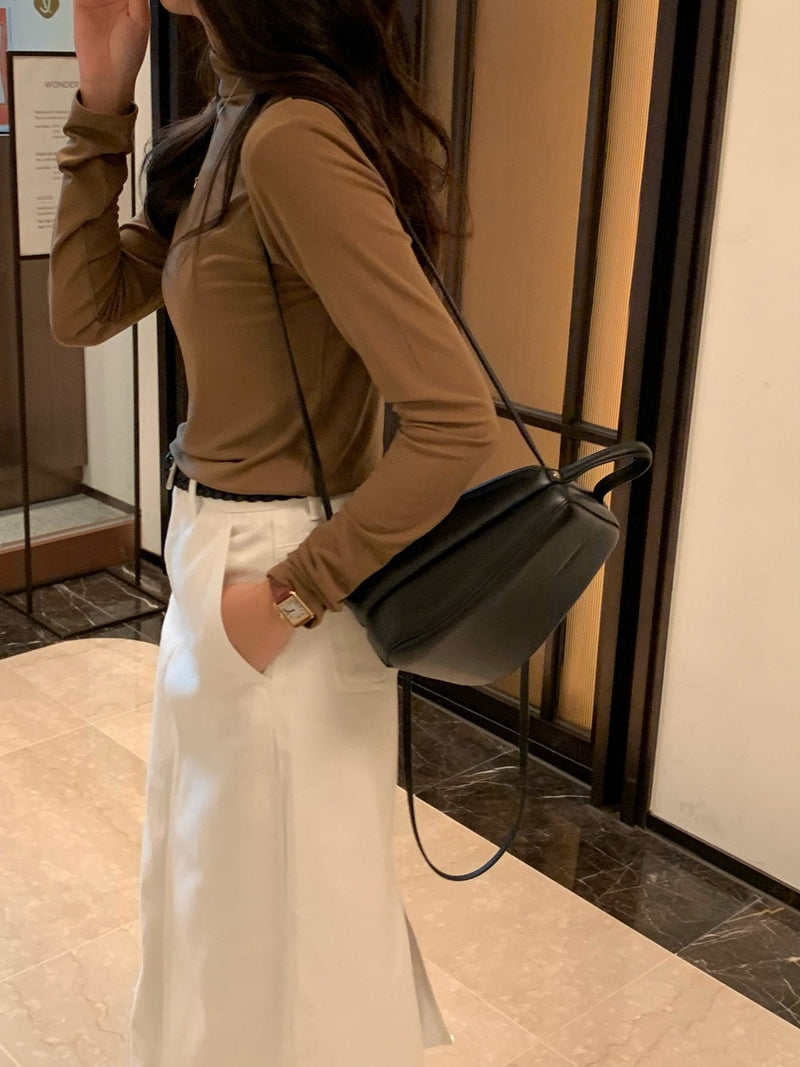 ALLURE HALF TURTLENECK TOP