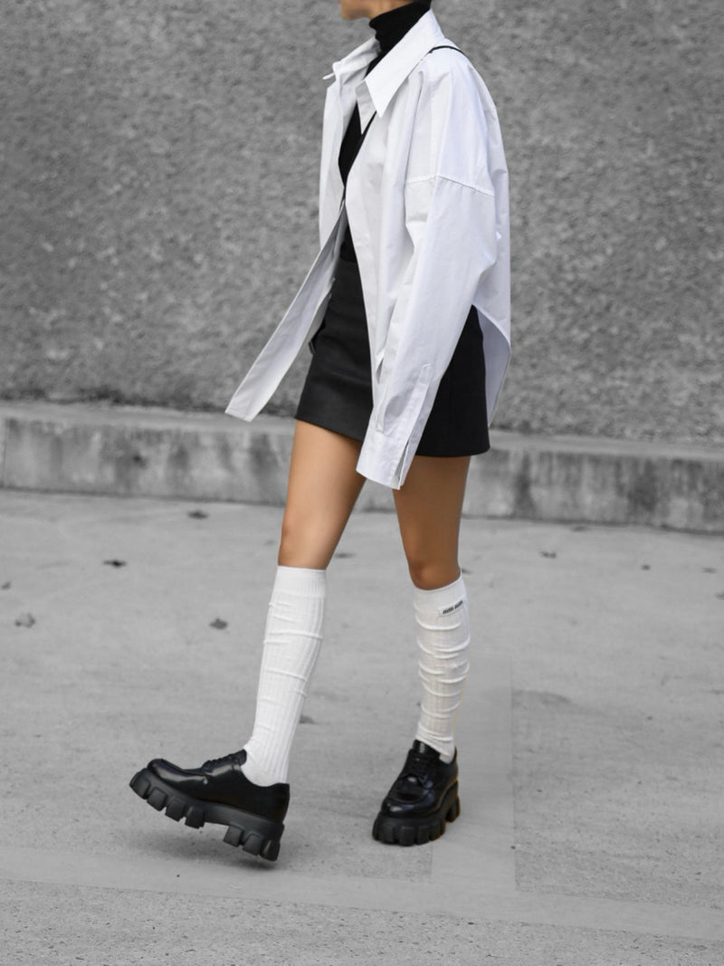 BODYSUIT DETAIL BUTTON DOWN SHIRT