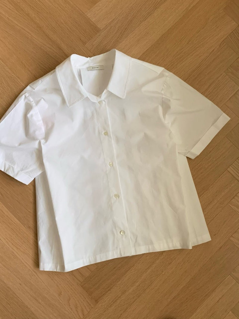 BACK PLEAT COTTON SHIRT