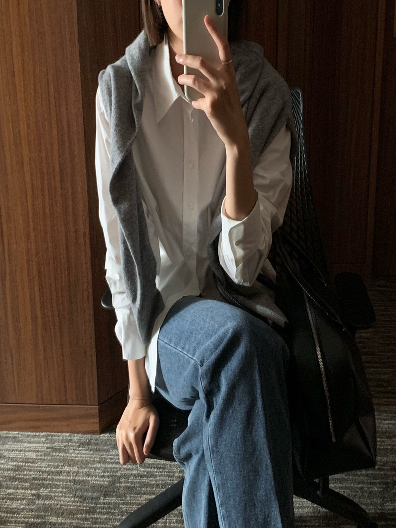 BACK STITCHED SHIRT