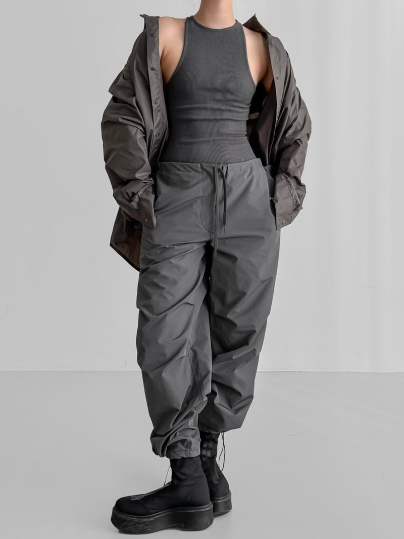 BACK STRAP DETAIL RIBBED BODYSUIT
