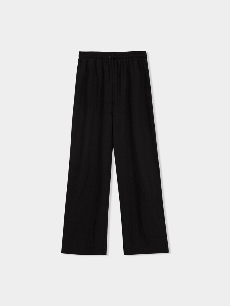BANDED RAYON WIDE SLACKS