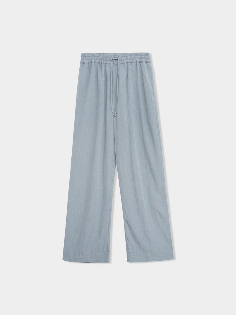 BANDED RAYON WIDE SLACKS