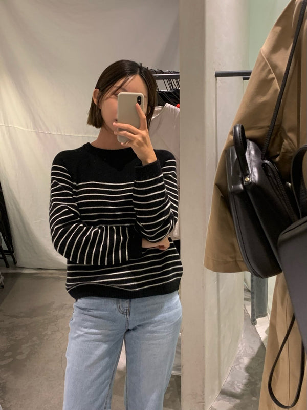 BEAUTE STRIPED KNIT