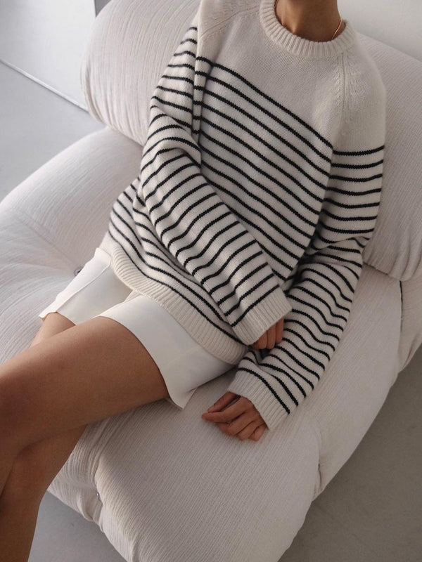 BEAUTE STRIPED KNIT
