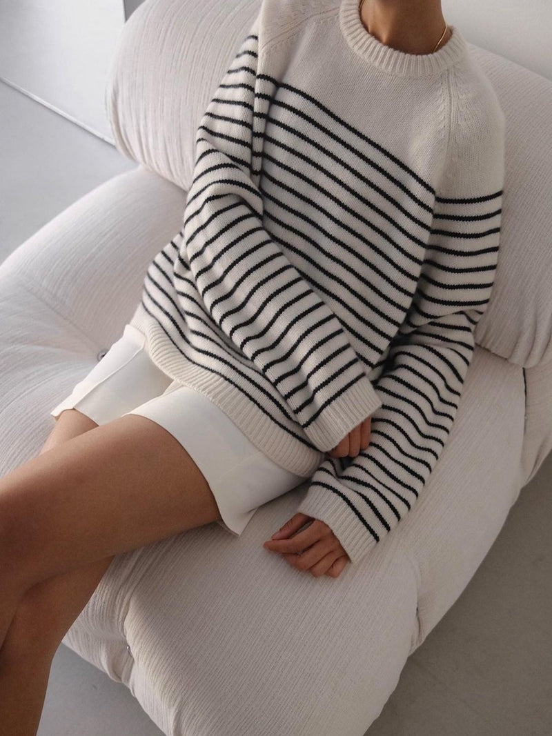 BEAUTE STRIPED KNIT