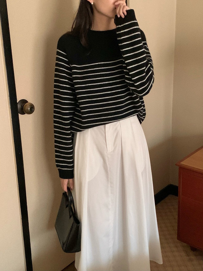 BEAUTE STRIPED KNIT