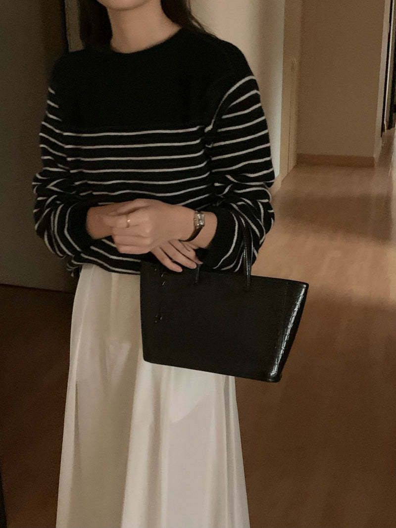 BEAUTE STRIPED KNIT