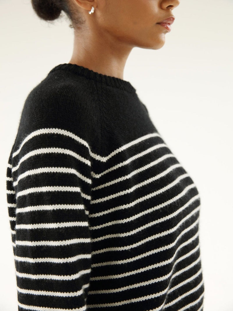 BEAUTE STRIPED KNIT