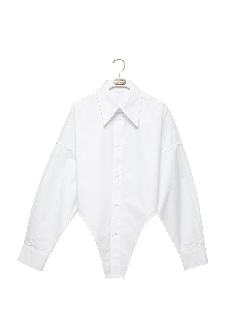 BODYSUIT DETAIL BUTTON DOWN SHIRT