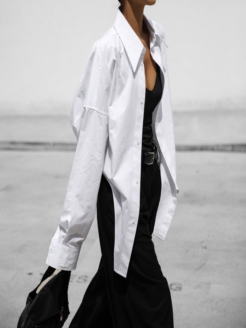 BODYSUIT DETAIL BUTTON DOWN SHIRT
