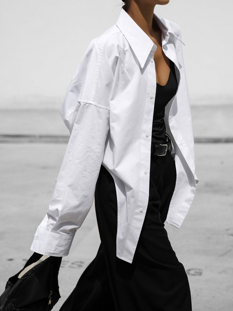 BODYSUIT DETAIL BUTTON DOWN SHIRT