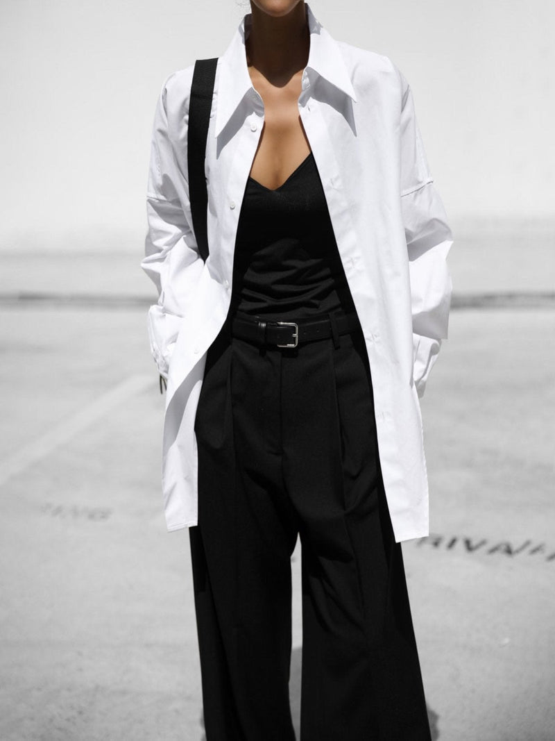 BODYSUIT DETAIL BUTTON DOWN SHIRT