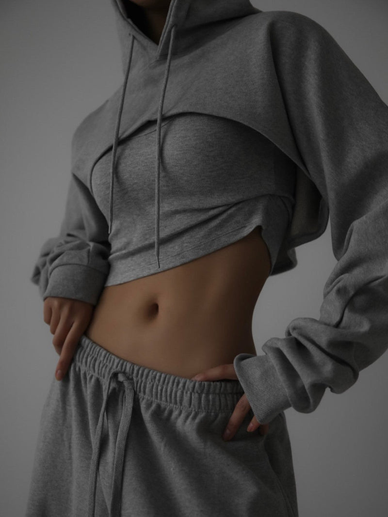 BOLERO CROPPED HOODIE