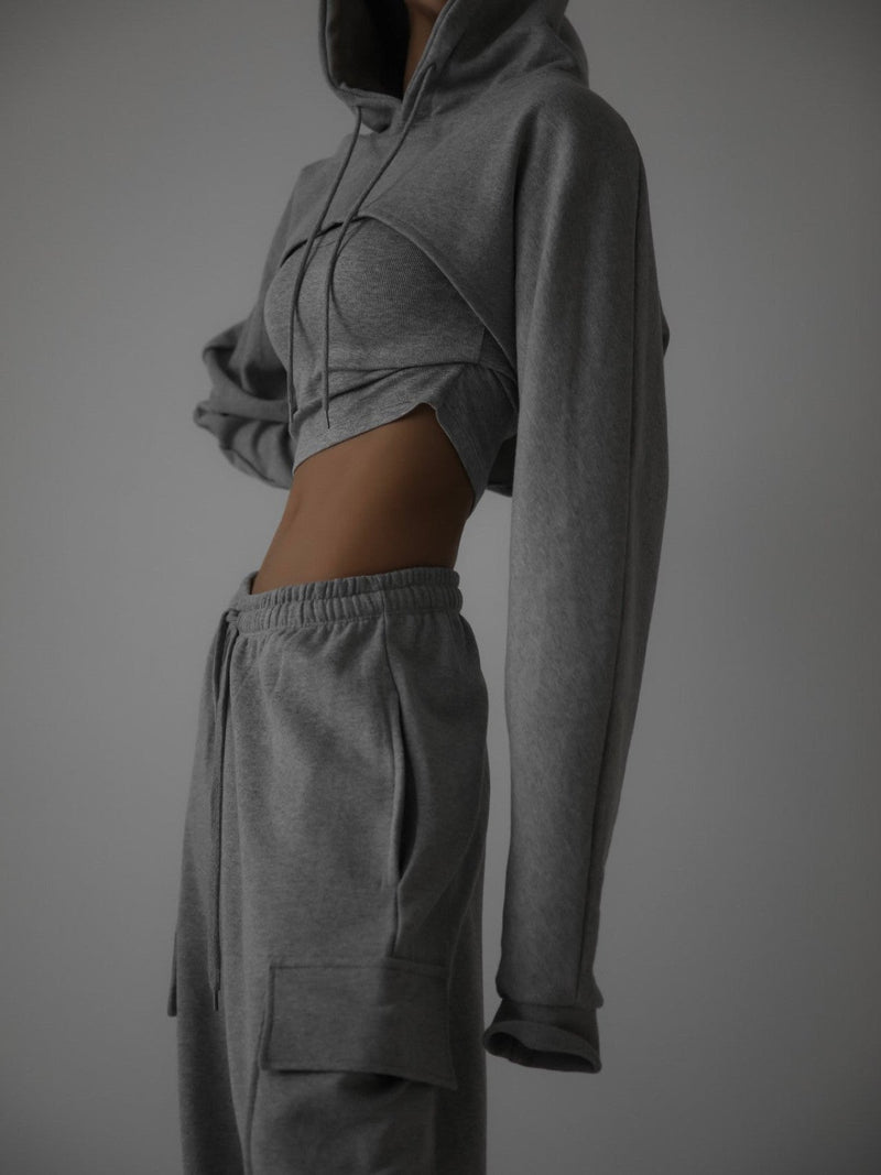 BOLERO CROPPED HOODIE