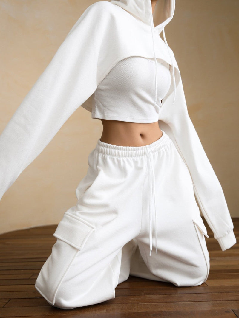 BOLERO CROPPED HOODIE