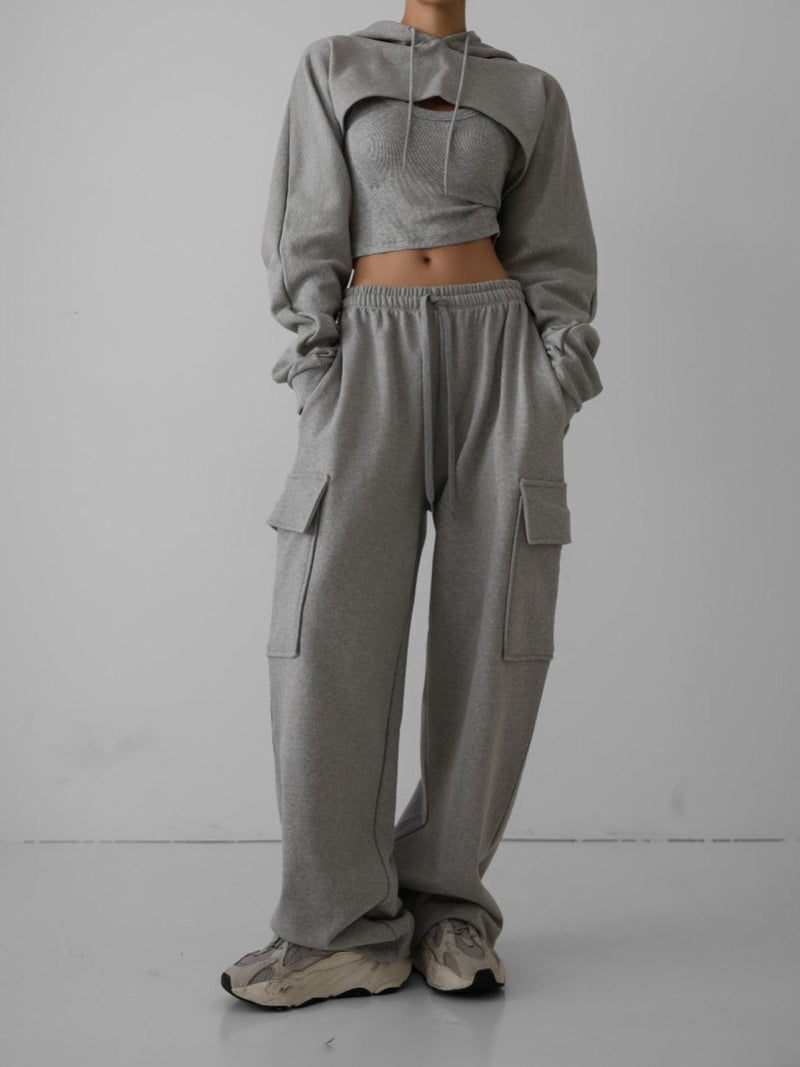 BOLERO CROPPED HOODIE