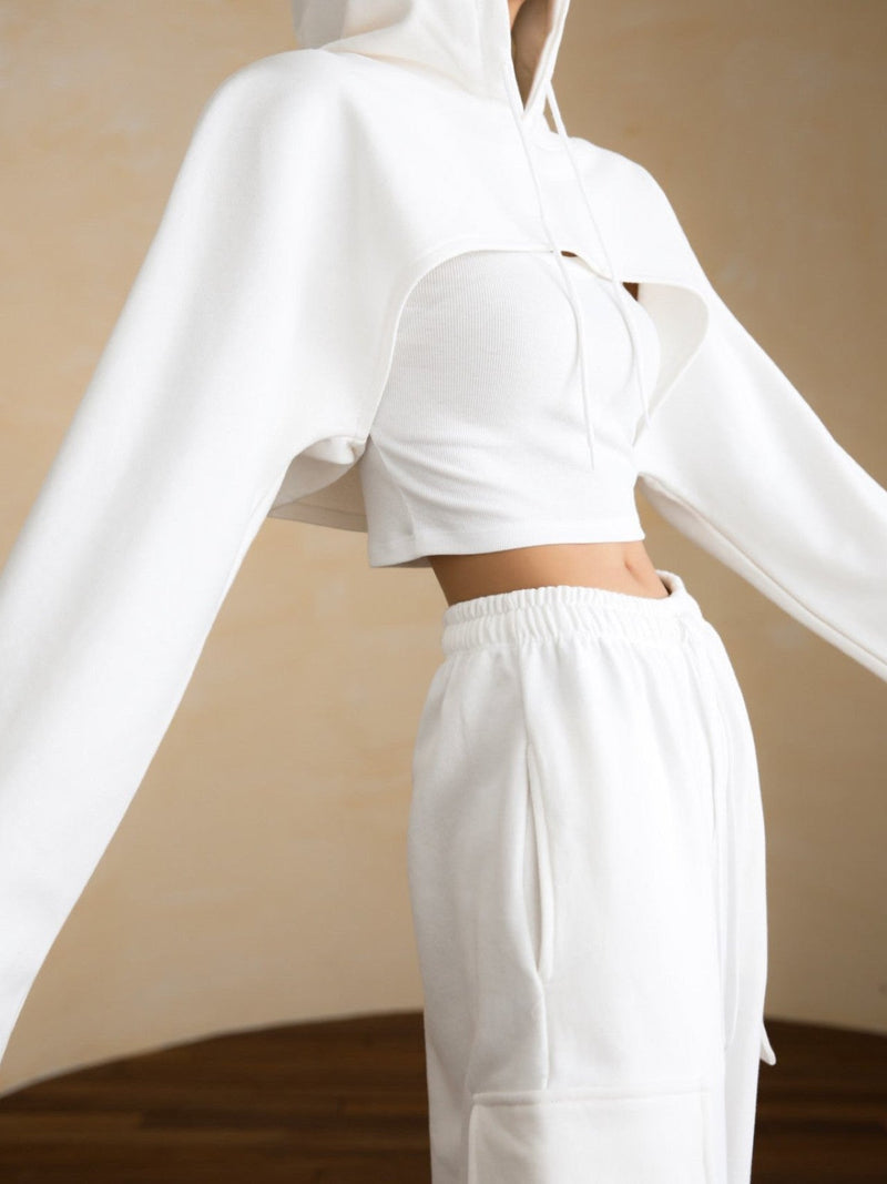 BOLERO CROPPED HOODIE