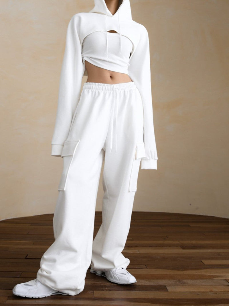 BOLERO CROPPED HOODIE