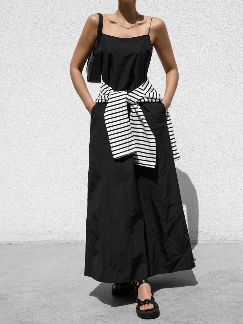 BOYFRIEND FIT STRIPED BOATNECK T-SHIRT