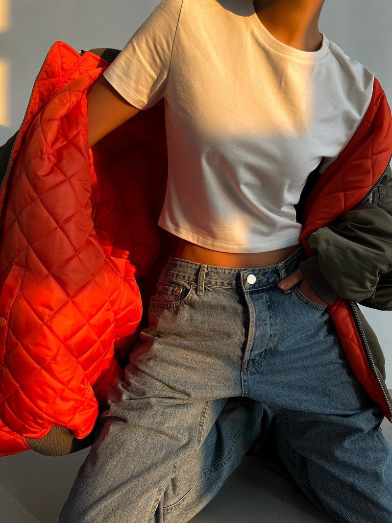 BUTTON FLY BOYFRIEND JEANS