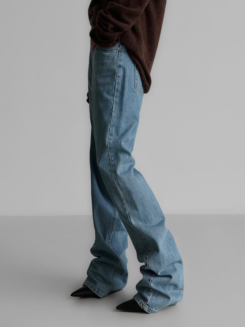 BUTTON FLY BOYFRIEND JEANS