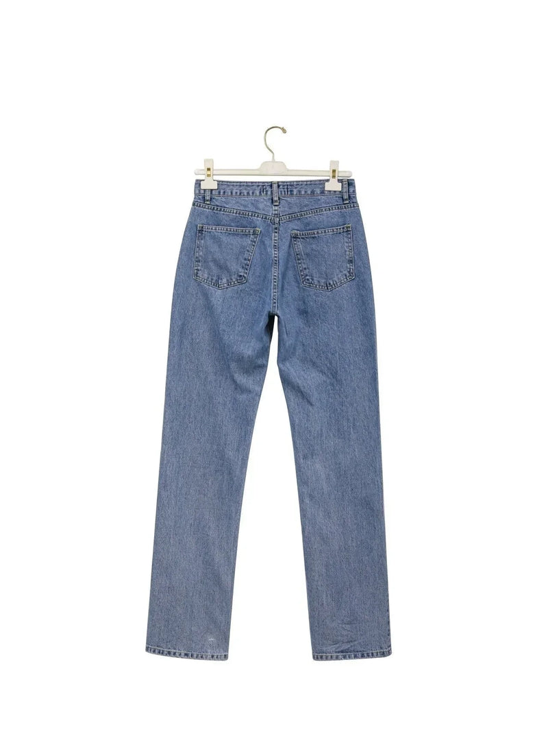 BUTTON FLY BOYFRIEND JEANS