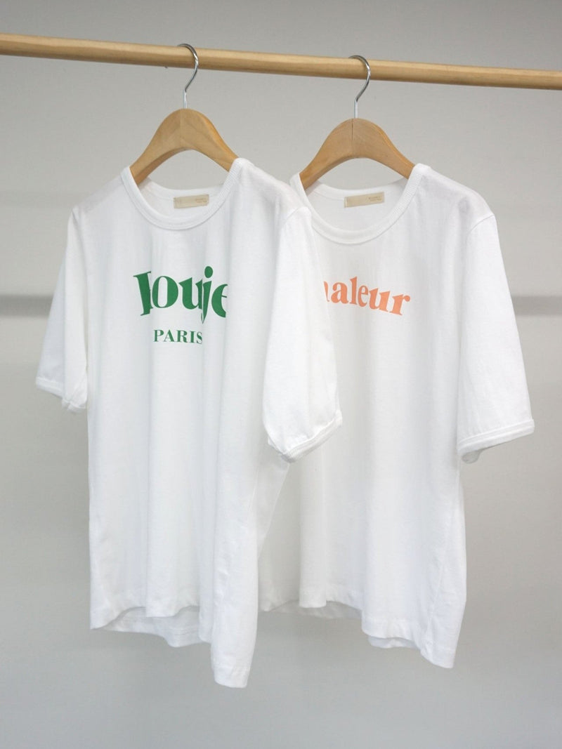 CHALEUR ROUND NECK COTTON T-SHIRT