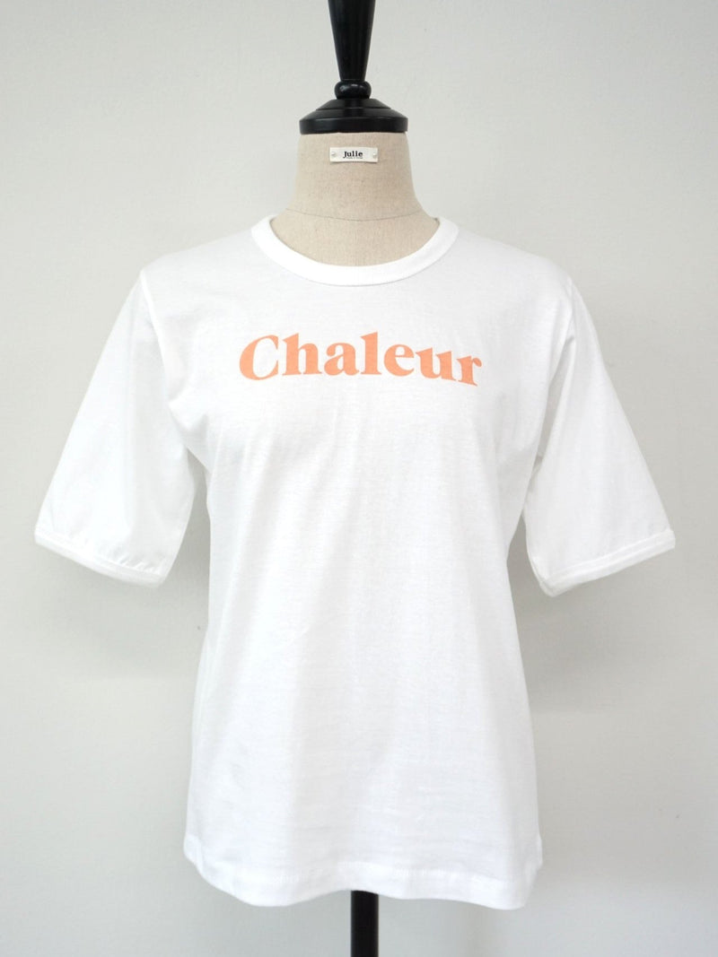 CHALEUR ROUND NECK COTTON T-SHIRT