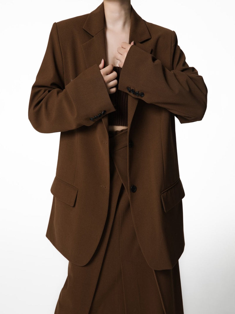 CLASSIC TWO-BUTTON SINGLE BREASTED BLAZER
