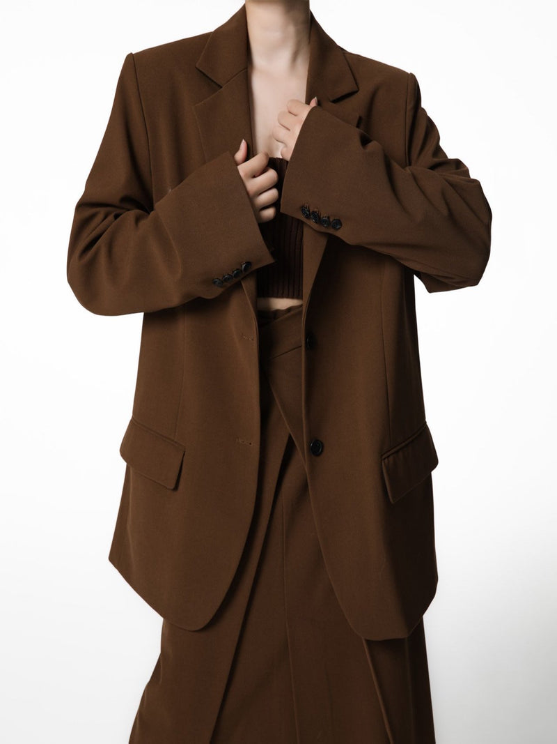 CLASSIC TWO-BUTTON SINGLE BREASTED BLAZER