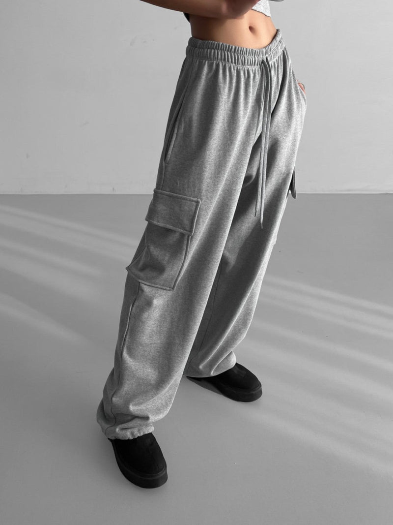 CARGO POCKET WIDE SWEATPANTS