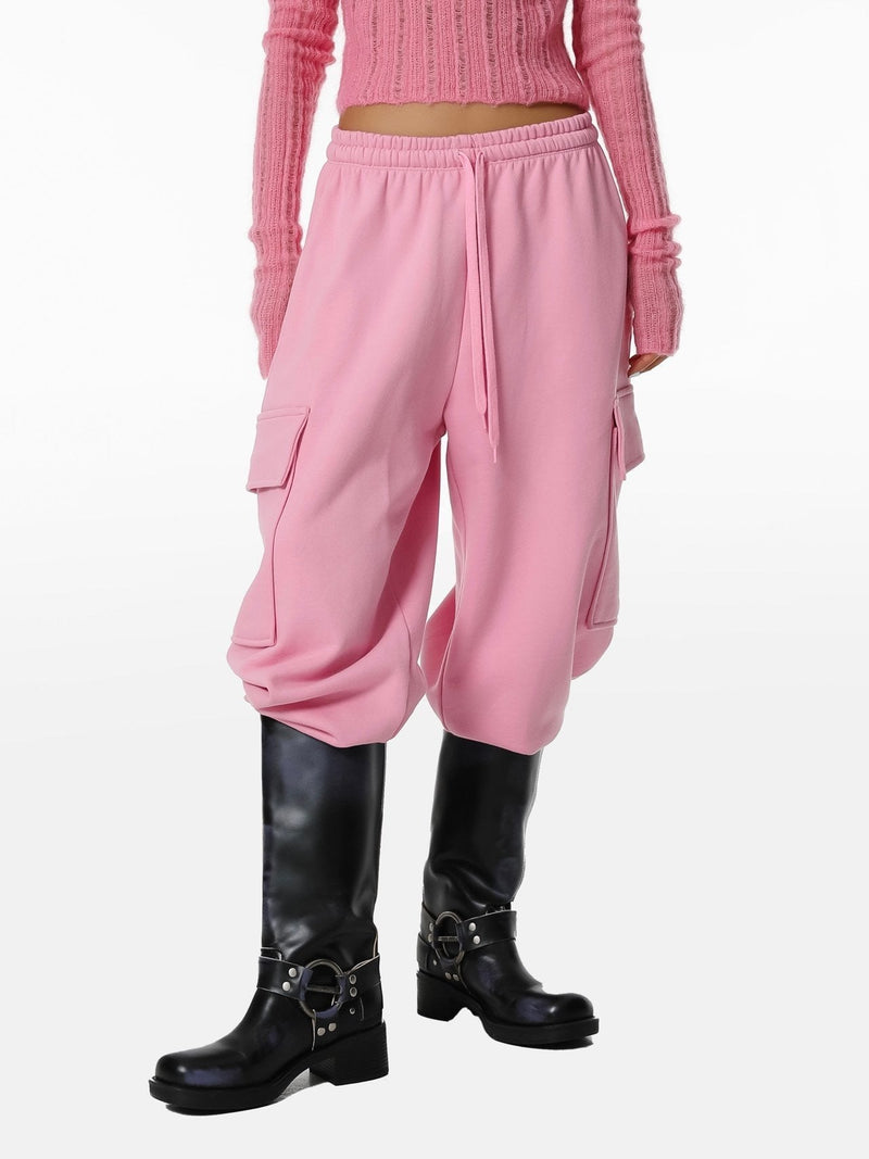 CARGO POCKET WIDE SWEATPANTS
