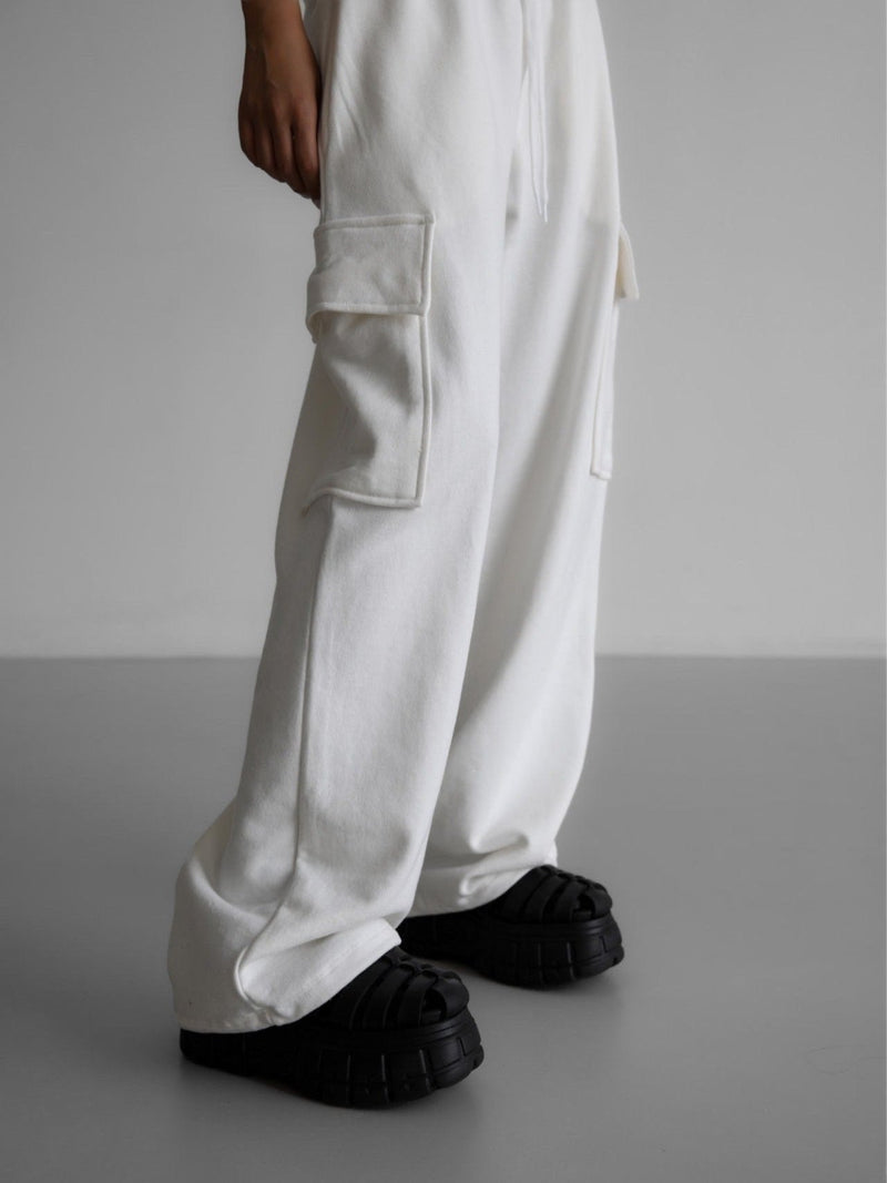 CARGO POCKET WIDE SWEATPANTS