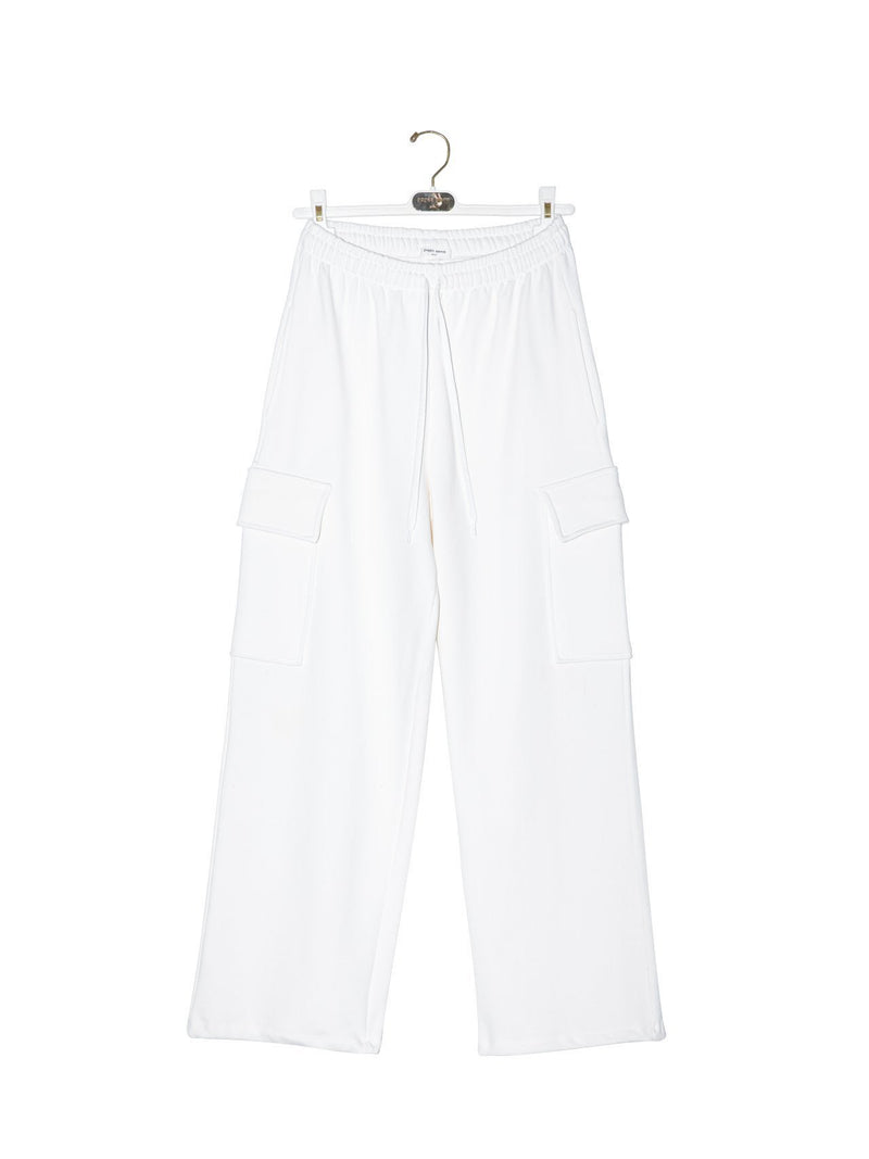 CARGO POCKET WIDE SWEATPANTS
