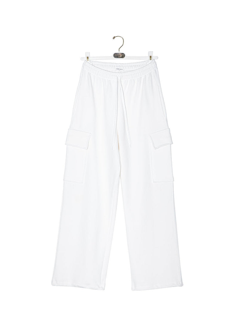 CARGO POCKET WIDE SWEATPANTS