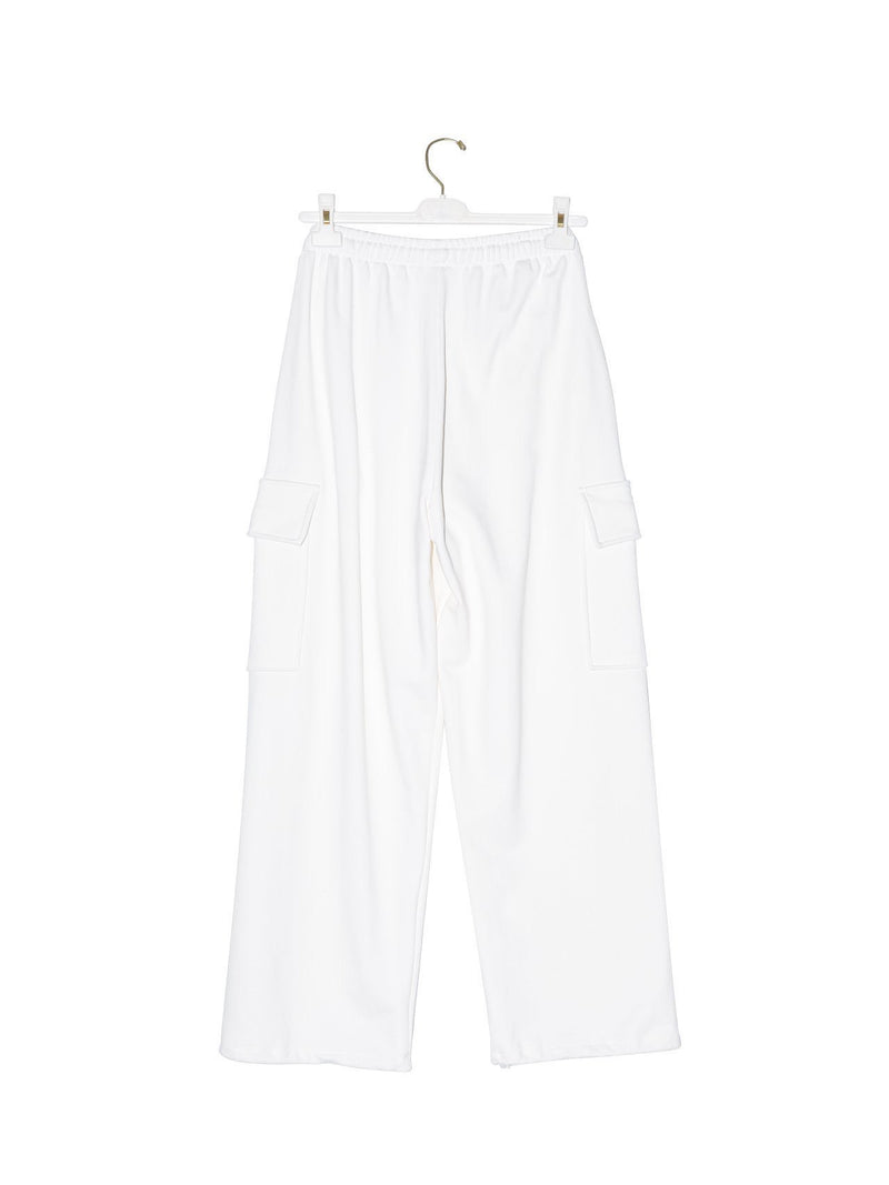 CARGO POCKET WIDE SWEATPANTS