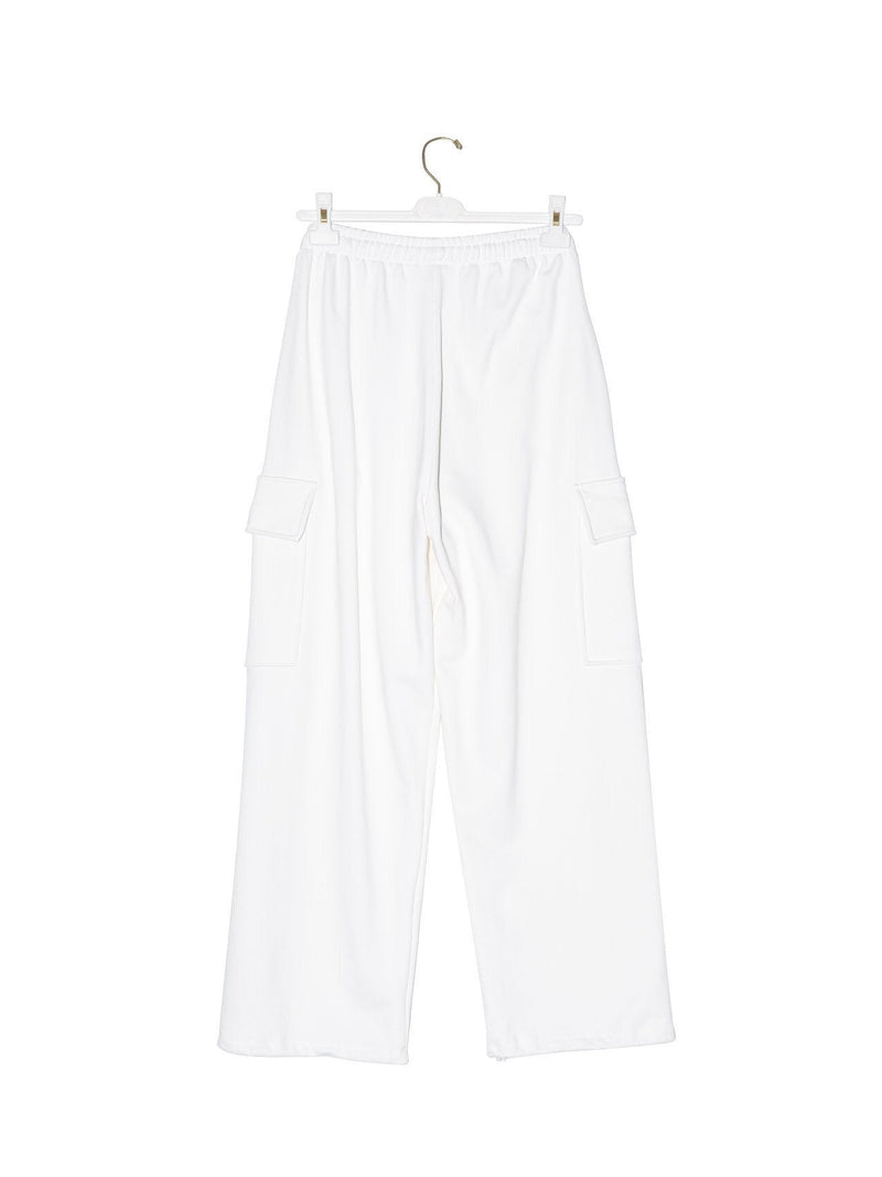 CARGO POCKET WIDE SWEATPANTS