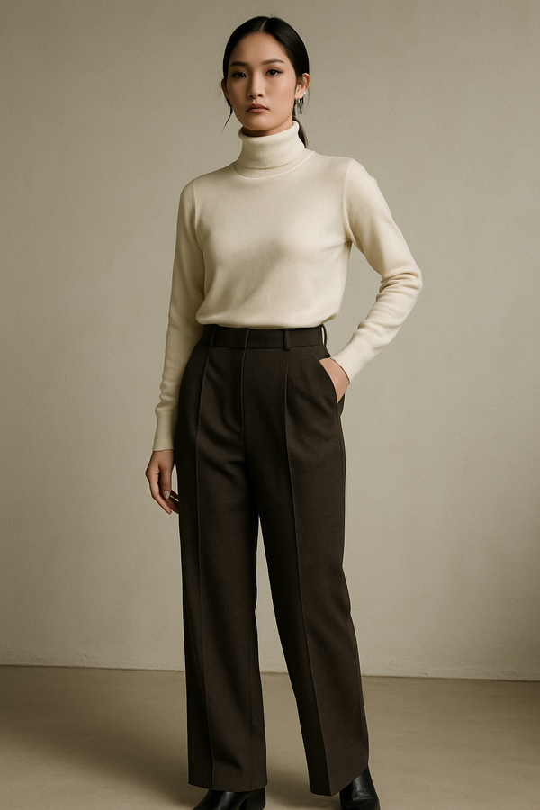 CLASSIC TAILORED WIDE LEG TROUSERS