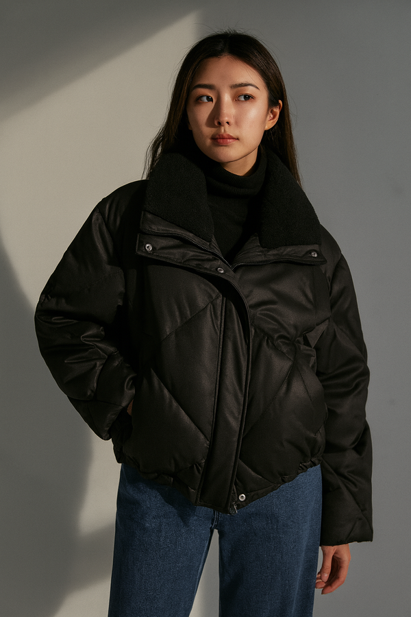 LUXE QUILTED PUFFER JACKET