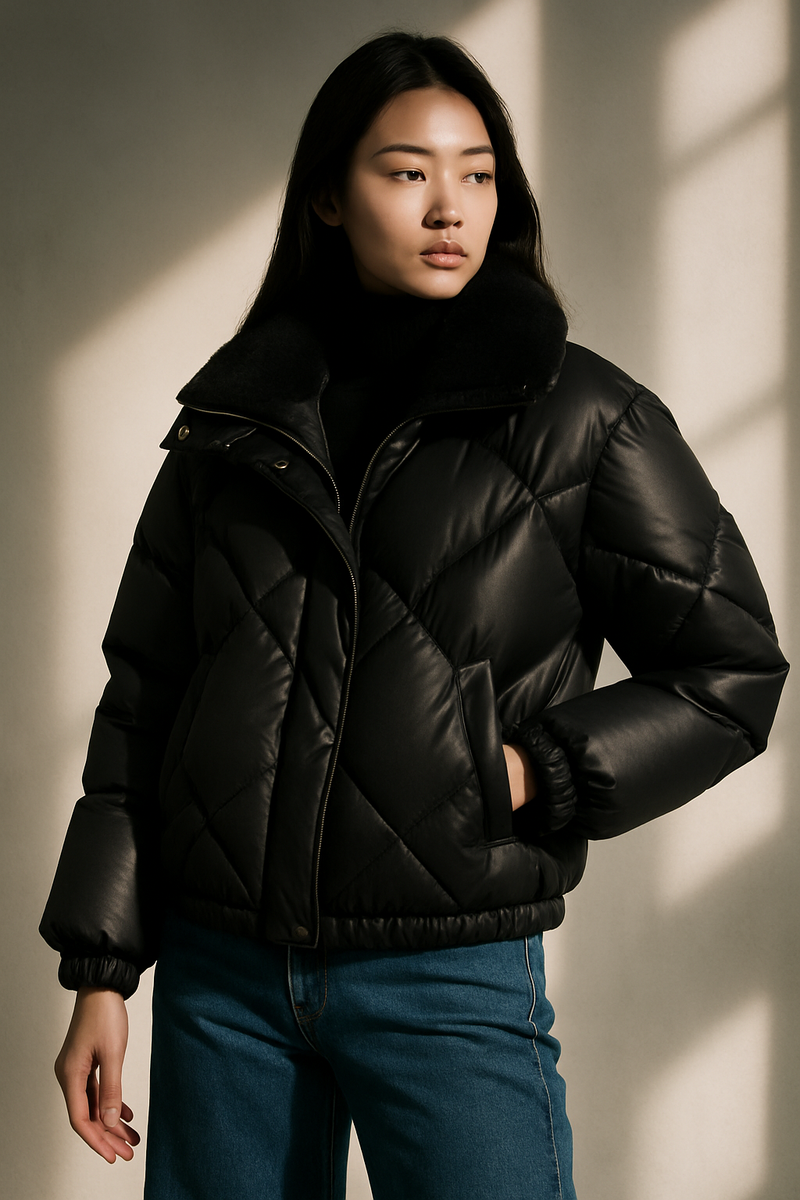 LUXE QUILTED PUFFER JACKET